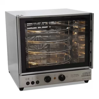 Forno Giratório Elétrico com Suporte para 4 Bandejas Redondas – Titã - Código 127