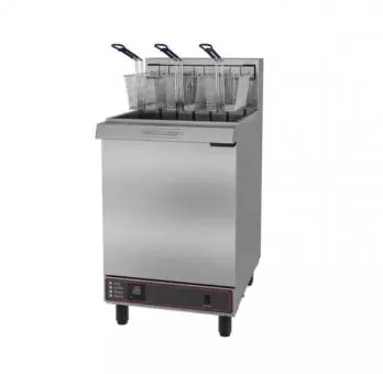 Fritadeira Industrial Elétrica Água e Óleo 2 Cubas com 18 Litros – Inox - Código 139