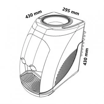 Bebedouro Stilo Hermético Fume e Branco - Libell