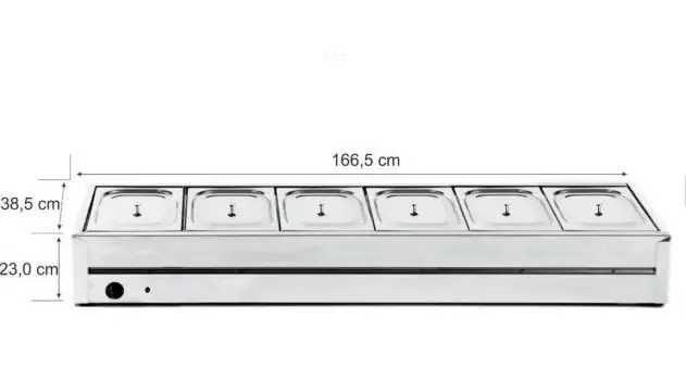 Rechaud Térmico de Mesa 06 Cubas - Ibet