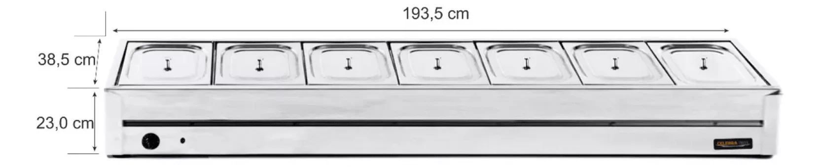 Rechaud Térmico de Mesa 07 Cubas - Ibet